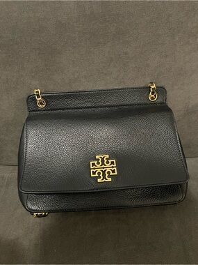 Tory Burch Black Britten flap shoulder bag